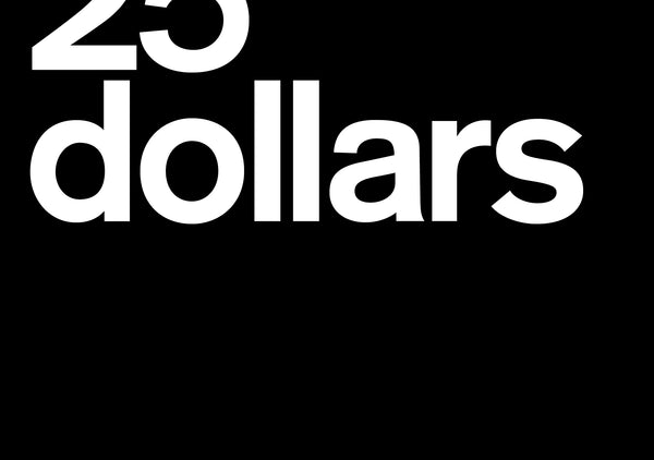Gift card: 25 dollars
